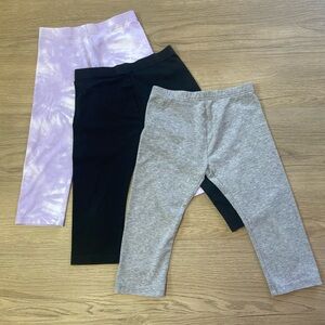 George 3 set light cotton capri leggings size 7/8